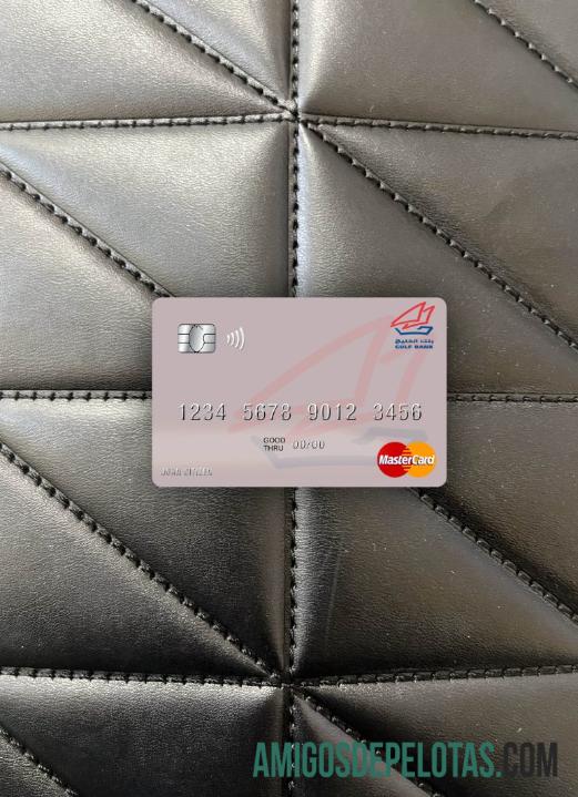 Síria Gulf Bank Mastercard Photolook Front modelo